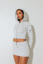 Load image into Gallery viewer, Women&#39;s Jacquard Mini Skirt - White