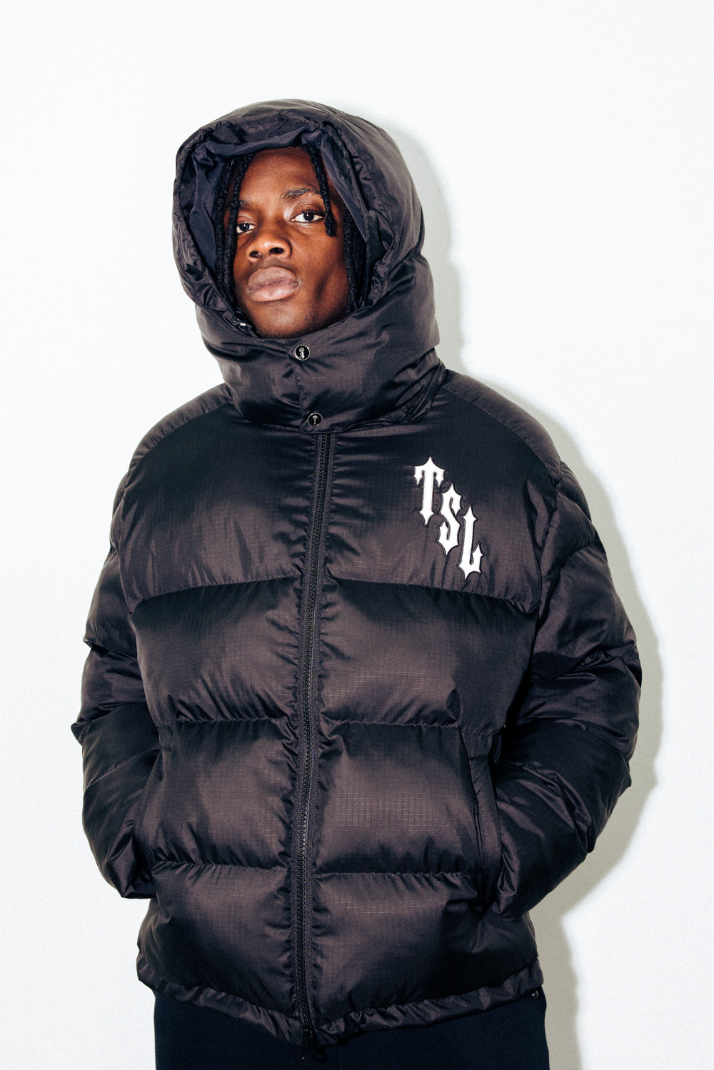 PRE ORDER Shooters Hooded Puffer - Black/Reflective
