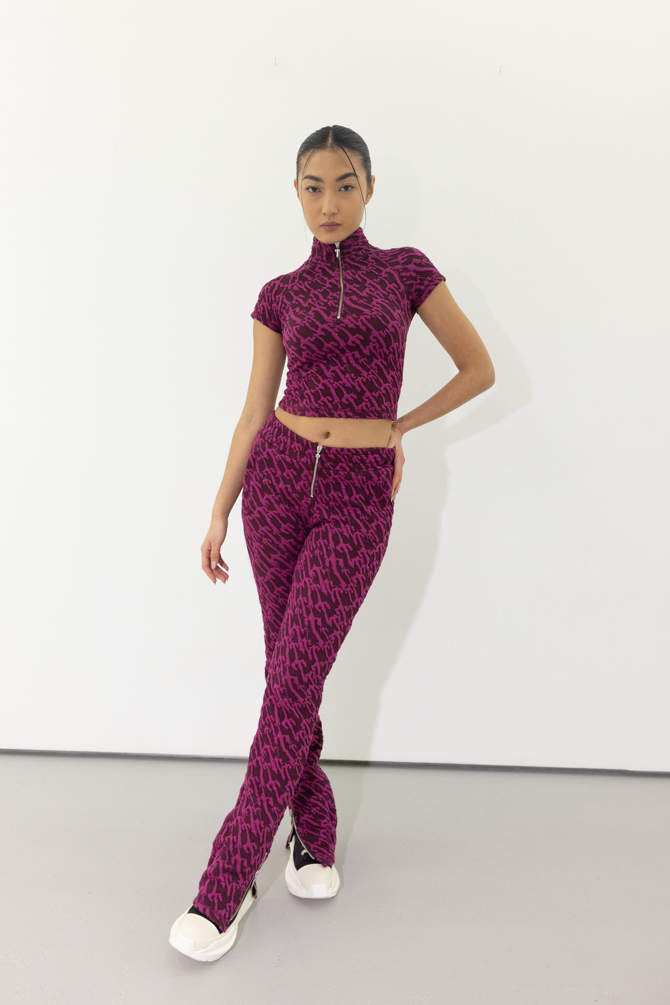 Burgundy Belted Trousers  New Look