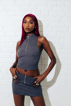 Load image into Gallery viewer, Women&#39;s Jacquard Mini Skirt - Grey