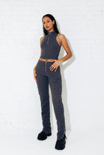 Load image into Gallery viewer, Women&#39;s Jacquard Fitted Trousers - Grey