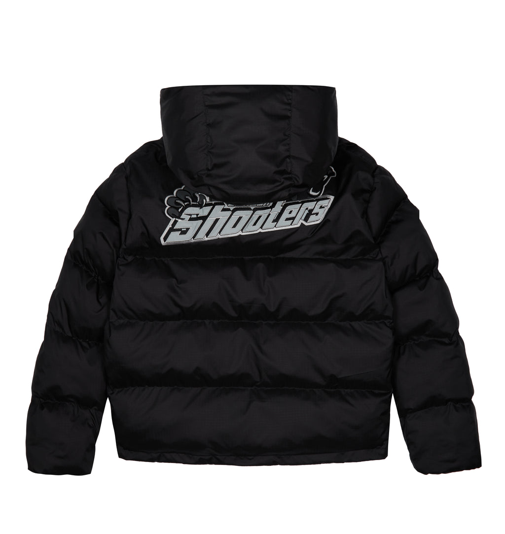 PRE ORDER Shooters Hooded Puffer - Black/Reflective