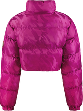 Load image into Gallery viewer, Women&#39;s Cropped T Jacquard Puffer - Fuchsia Pink