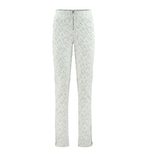 Load image into Gallery viewer, Women&#39;s Jacquard Fitted Trousers - White