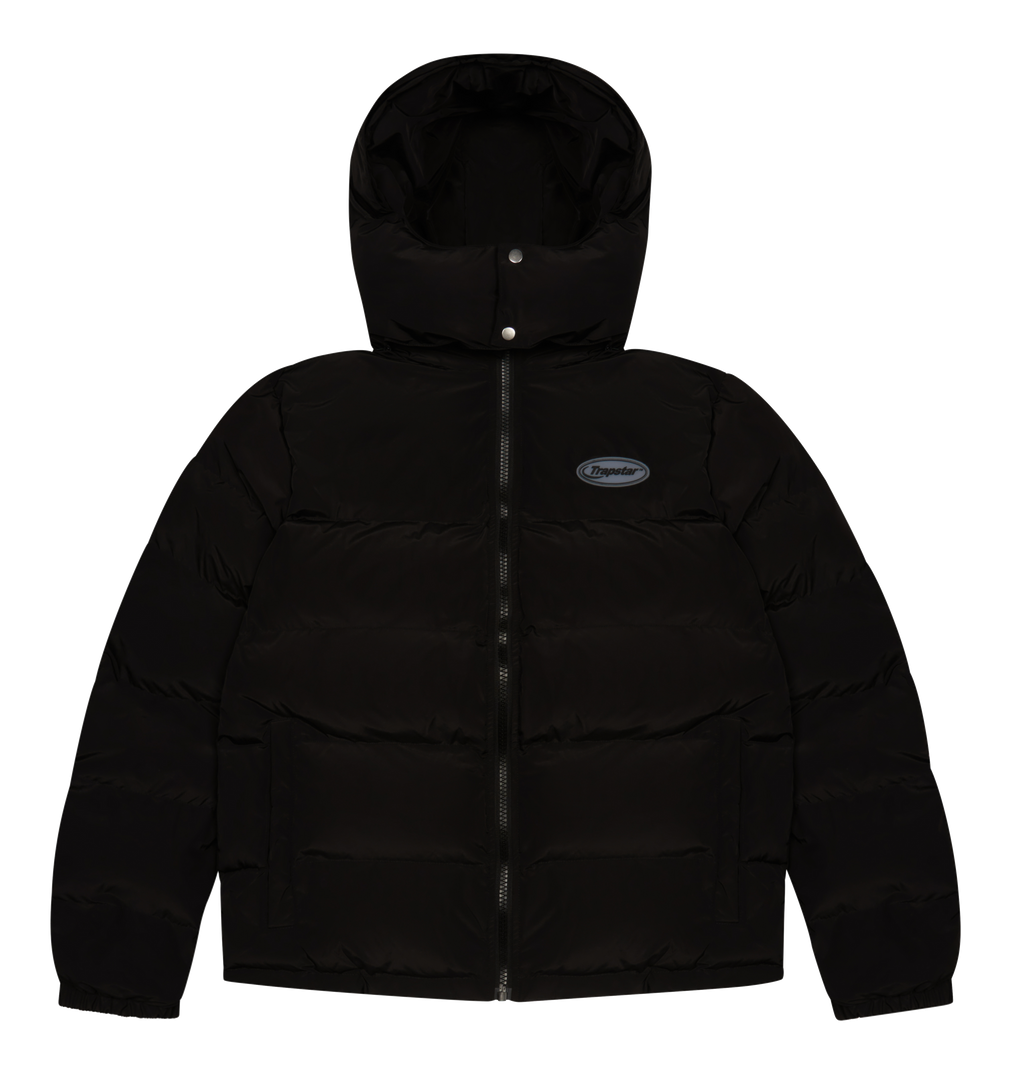 *PRE ORDER* Hyperdrive Detachable Hooded Puffer Jacket - Triple Black