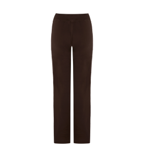 Women’s Script Zip Leg Jogging Bottoms - Brown/Pink