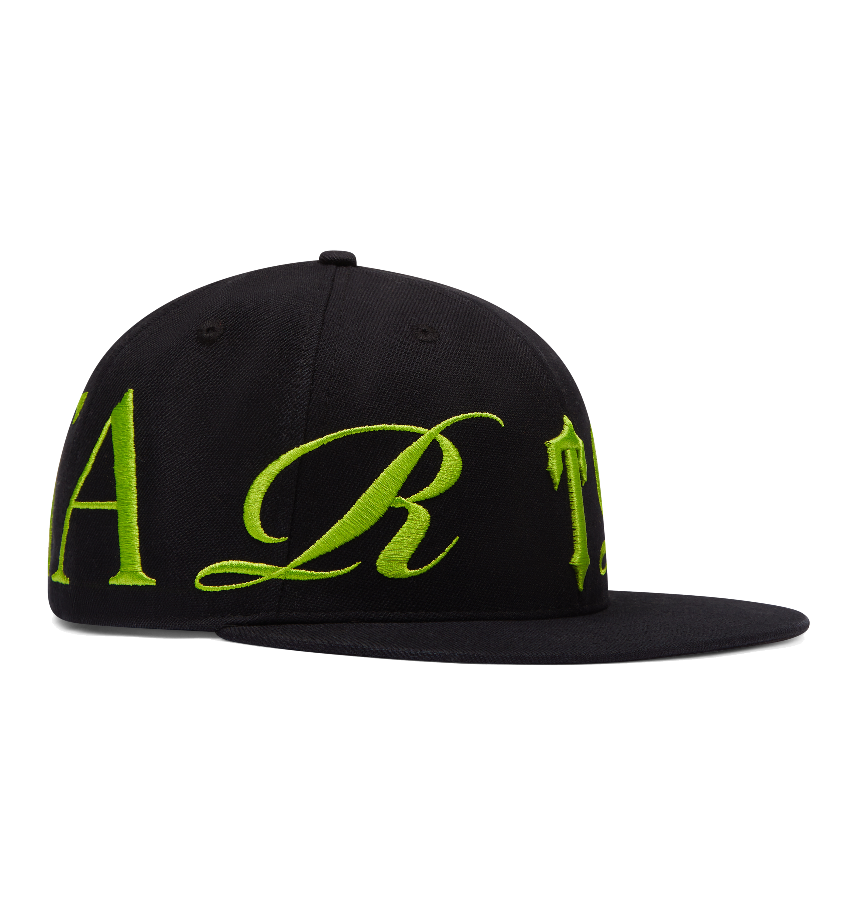 Script Fitted - Black/Lime