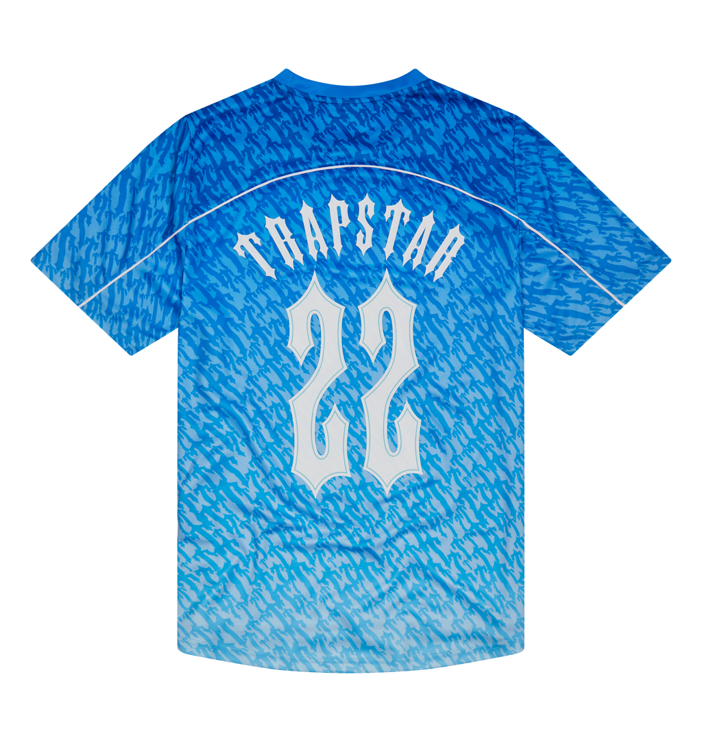 Irongate T Monogram Football Jersey - Blue Gradient