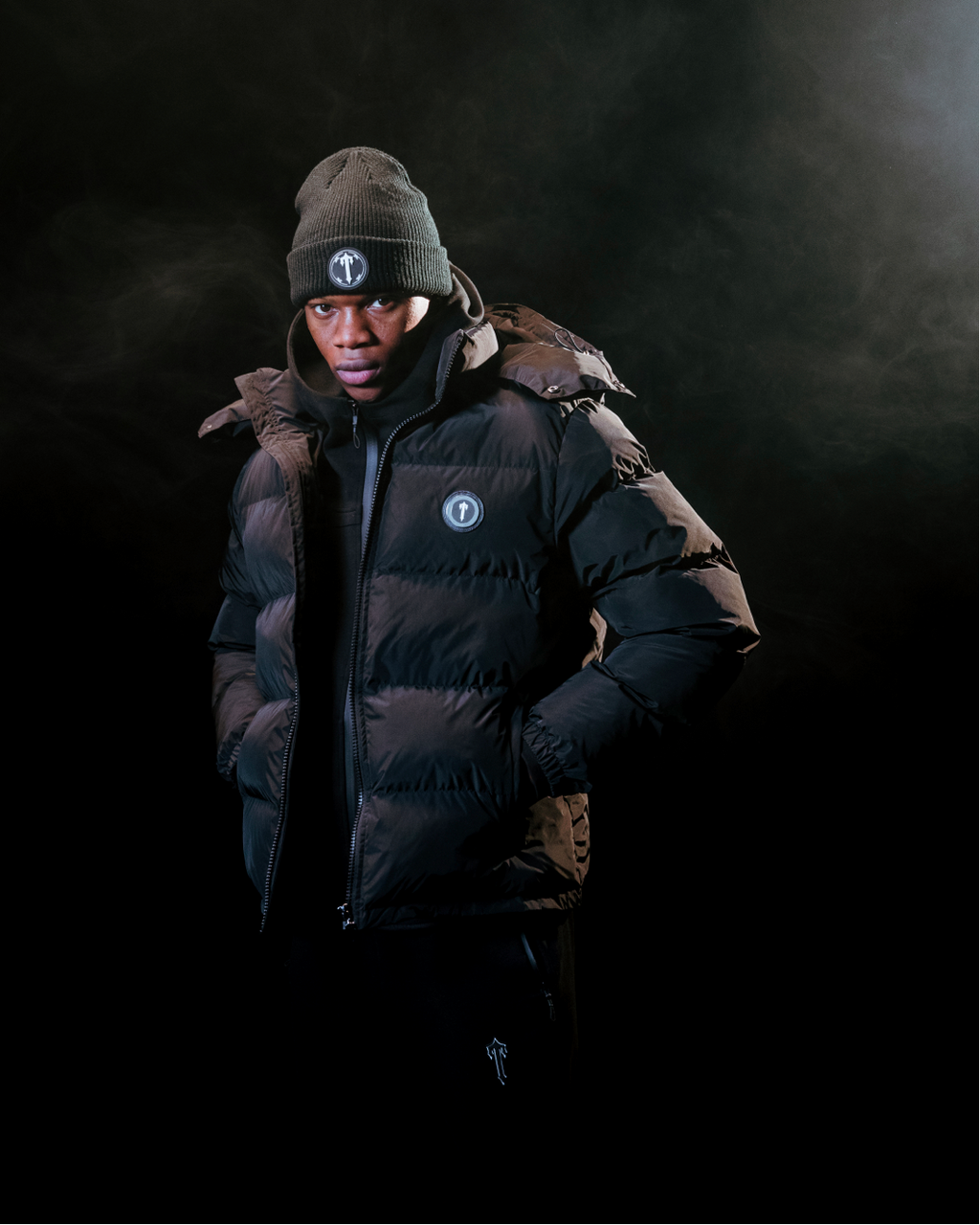 Trapstar Irongate Detachable Hooded Puffer Jacket - Black