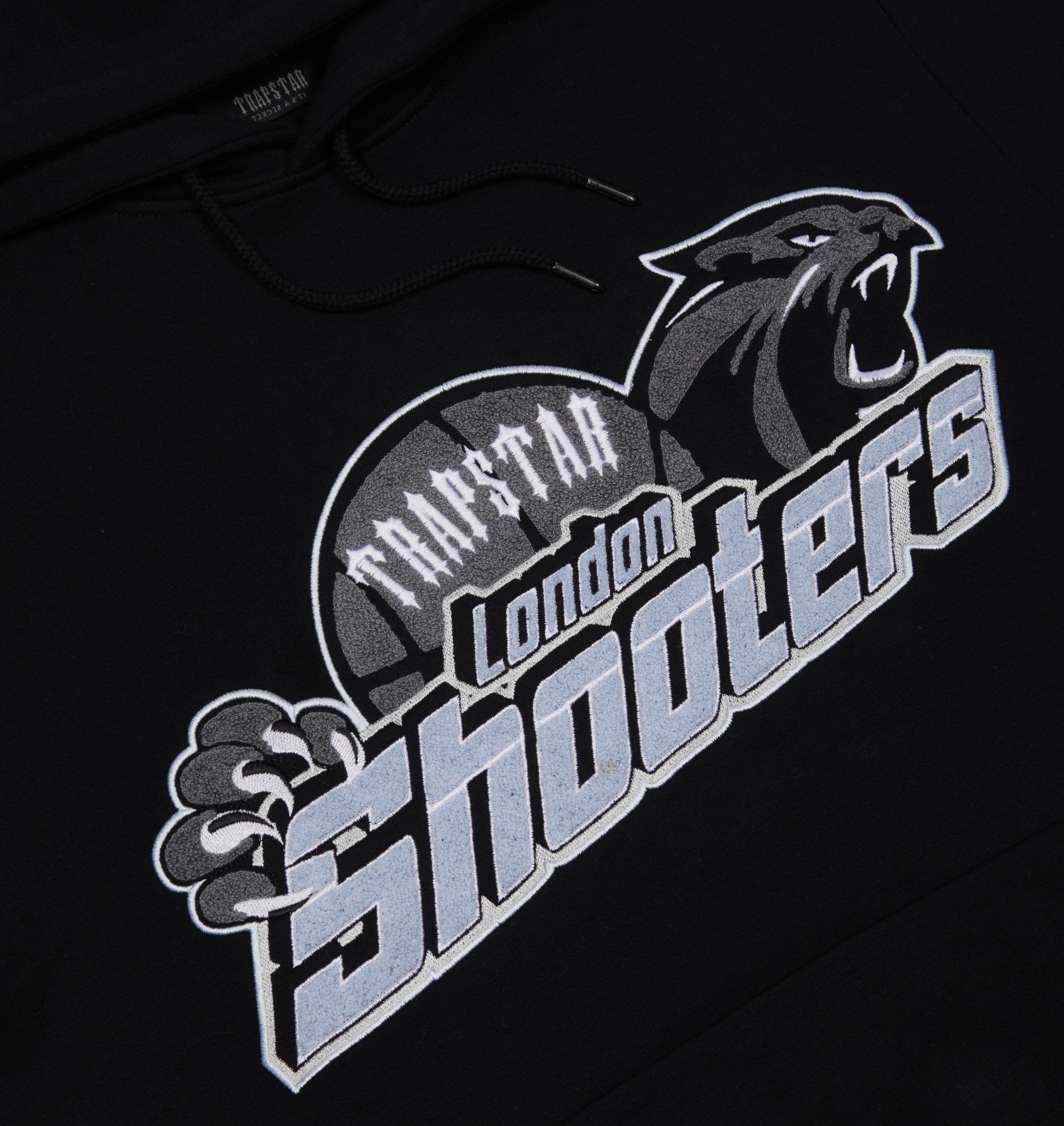 Shooters Hoodie Tracksuit - Black/Sky Blue