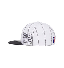 Load image into Gallery viewer, Shooters Barbed Wire Fitted - White/Blue