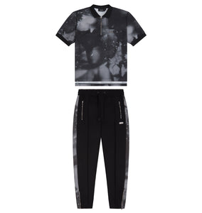 Irongate Polo Shirt - Grey Tie Dye
