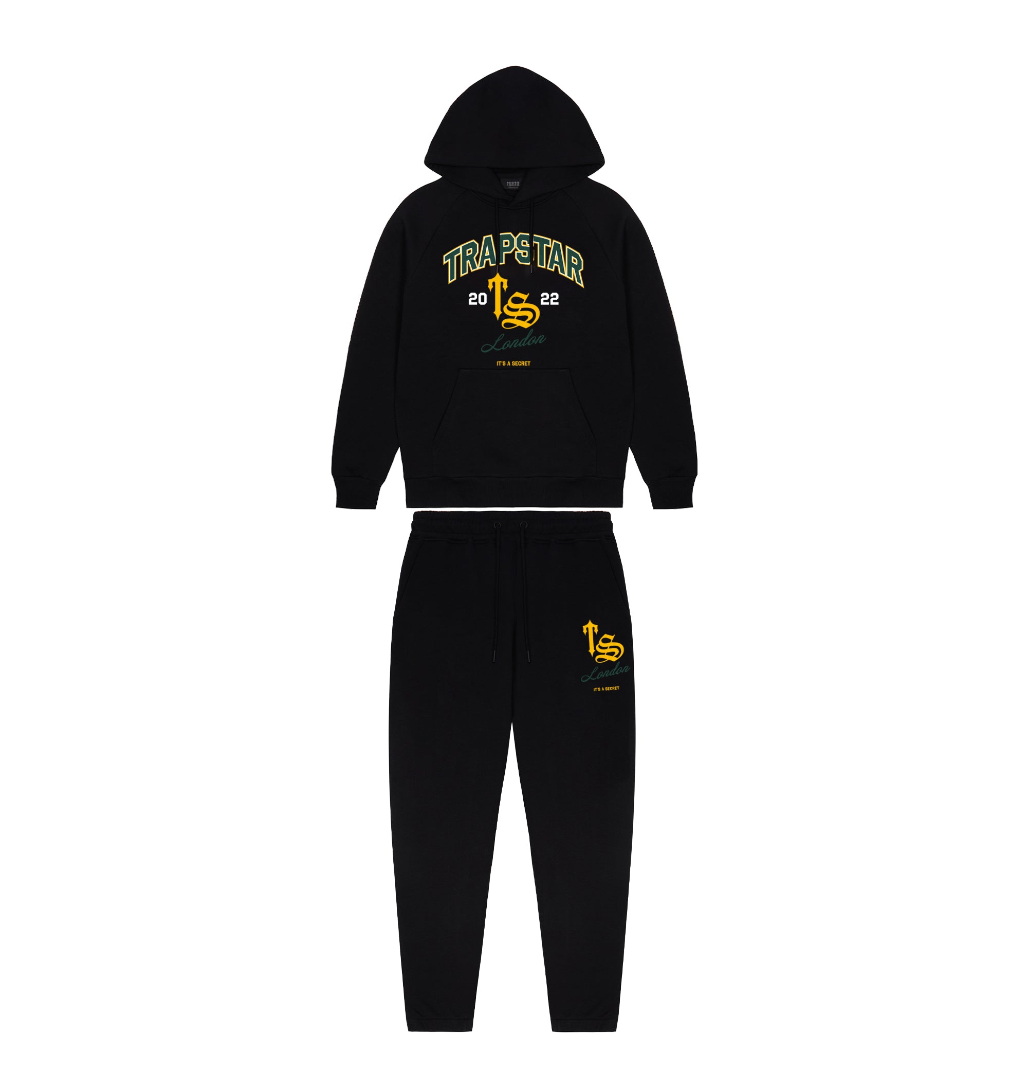 TS Varsity Hoodie Tracksuit - Black