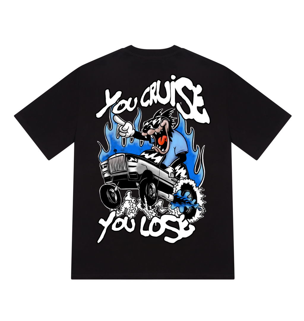 *SHIPS FROM 14/11*You Cruise You Lose Tee - Black