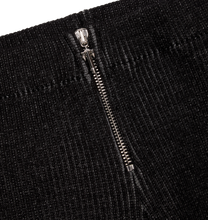Load image into Gallery viewer, Women&#39;s Two Tone Rib Fitted Trousers - Black/White