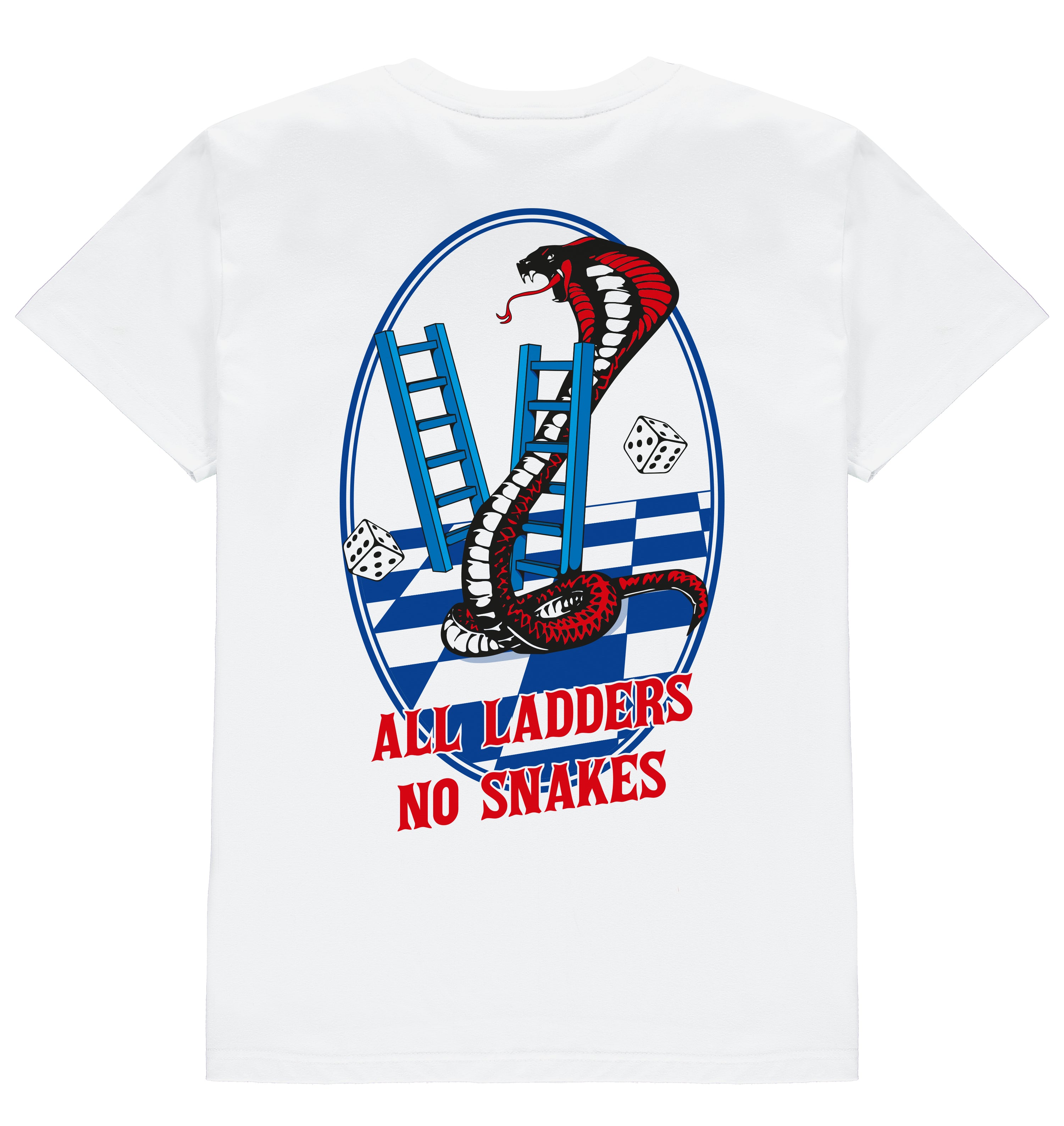 All Ladders No Snakes Tee - White