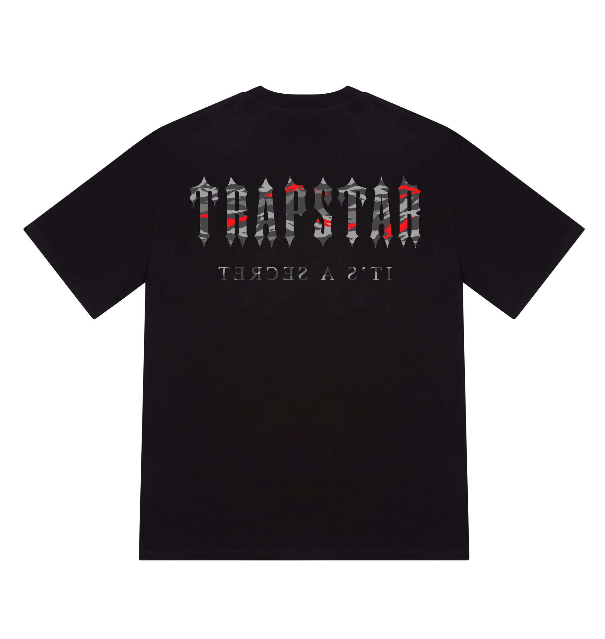 Trapstar Decoded All Terrain Tee - Black/Red Camo