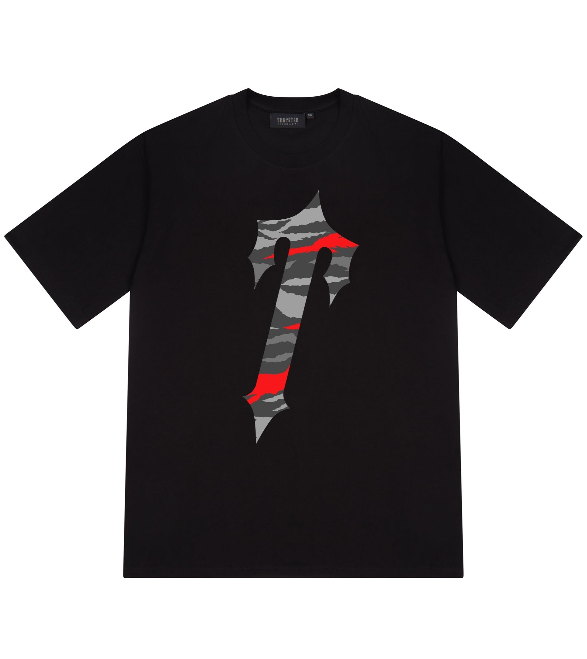 Trapstar Decoded All Terrain Tee - Black/Red Camo