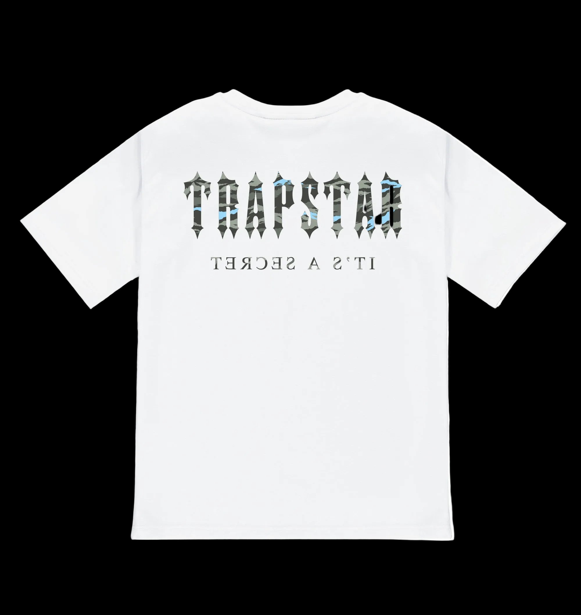 Trapstar Decoded All Terrain Tee - White/Blue Camo