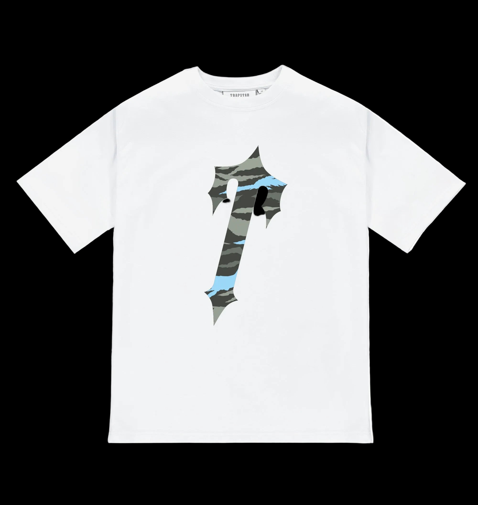 Trapstar Decoded All Terrain Tee - White/Blue Camo