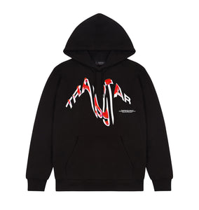 Trapstar Distortion Hoodie - Black/Infrared