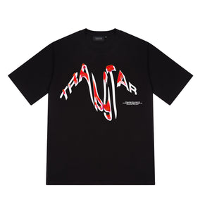 Trapstar Distortion Tee - Black/Infrared
