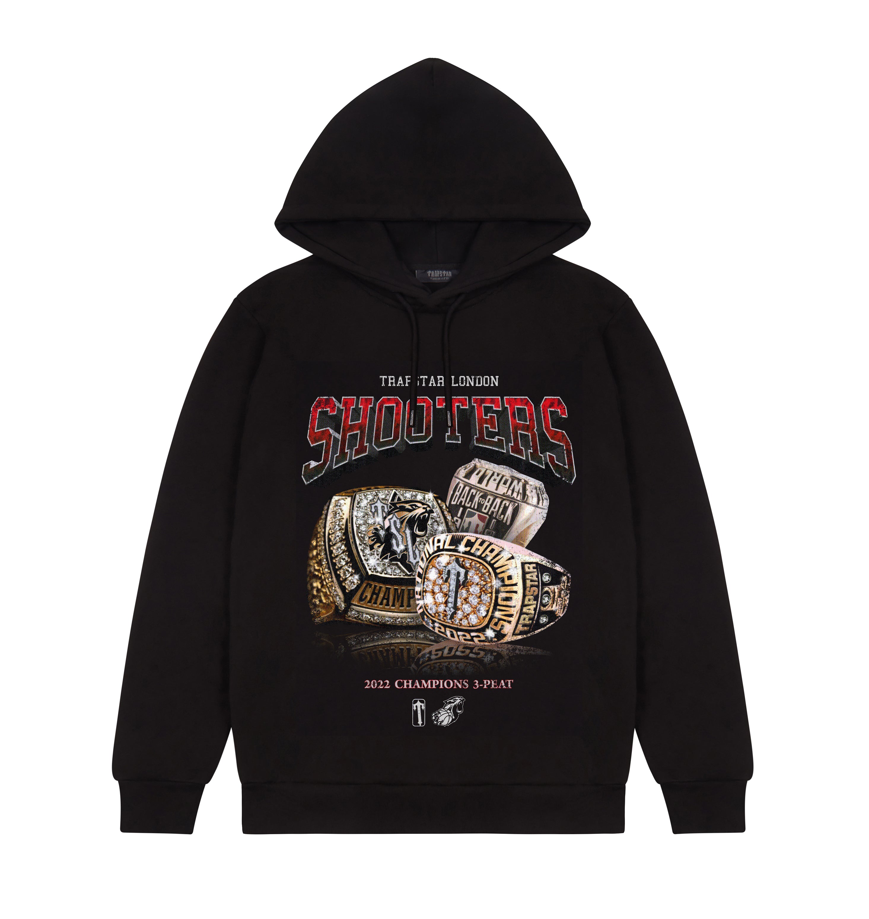 Three-peat Champions Hoodie - Black